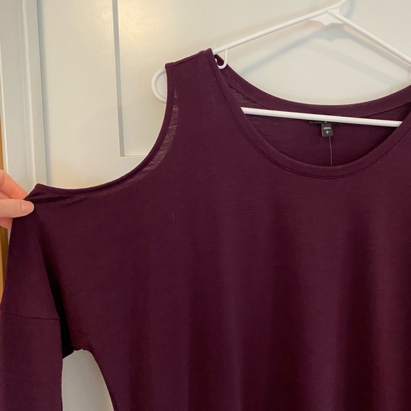 NWT Express Dress with sleeves L Dark Purple - Picture 2 of 5